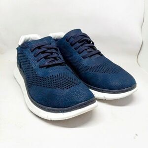 Vionic Size 6 Joey Nubuck Casual Sneakers-Navy-100% Leather-Comfort-Support